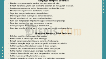 Contoh Konjungsi Temporal, Pengertian, Jenis, dan Ciri-cirinya