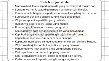 40 Contoh Majas Simile, Pengertian, dan Ciri-cirinya