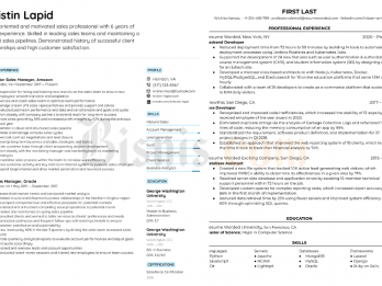 Contoh CV ATS Friendly Fresh Graduate dan Berpengalaman
