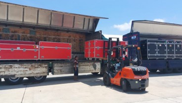 Tiga Kontainer Logistik MotoGP di Mandalika