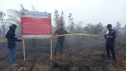 KLHK Segel 6 Lahan Perusahaan yang Terbakar di Sumsel