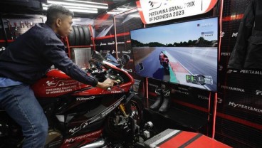 Sambut Ajang MotoGp Mandalika, Simulator MotoGp Hadir di Makassar