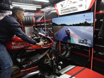 Sambut Ajang MotoGp Mandalika, Simulator MotoGp Hadir di Makassar