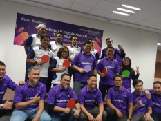 Bank Muamalat dan Bisnis Indonesia Gelar Pertandingan Persahabatan Tenis Meja