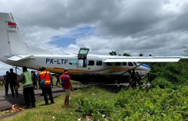 Pesawat Asian One Alami Insiden Rem Blong di Nduga, Papua Pegunungan