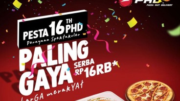 Daftar Promo 16 Tahun PHD: Pizza dan Pasta Rp16 Ribuan, Nasi Ayam Rp25 Ribu