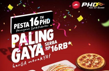Daftar Promo 16 Tahun PHD: Pizza dan Pasta Rp16 Ribuan, Nasi Ayam Rp25 Ribu