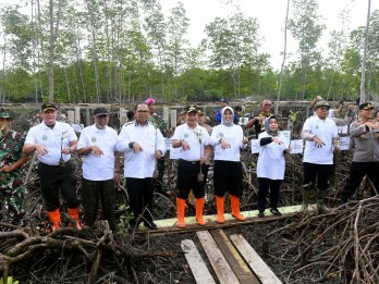 Pulihkan Hutan Mangrove Lubuk Kertang, Pemprov Sumut Tanam 10 Ribu Bibit