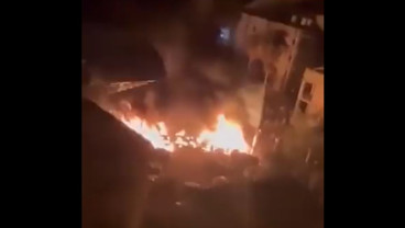 Ini Foto-foto Dahsyatnya Roket Israel Menghantam Rumah Sakit Baptist di Gaza