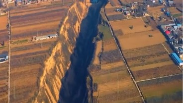 Pinglu Rift Valley, Bumi Terlihat Terbelah jadi Dua Bagian