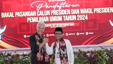 Pasangan Capres 2024, Ganjar-Mahfud Pakai Baju Hitam dan Putih, Ini Maknanya