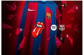 Barcelona Bakal Tampilkan Logo Ikonik Rolling Stones di Jerseynya, Begini Tampilannya