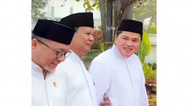 Momen Kedekatan Erick Thohir dan Prabowo di Hari Santri, Sinyal Kuat Cawapres?