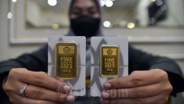 Harga Emas Antam Hari Ini Turun dari Rekor Tertinggi, Cek Daftarnya