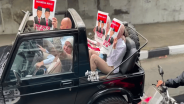 Viral Ahmad Dhani Konvoi Jeep saat Kawal Prabowo-Gibran Daftar KPU