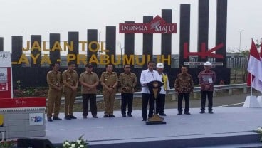 Telan Biaya Rp12,5 Triliun, JTTS Indralaya-Prabumulih Diresmikan Presiden Joko Widodo