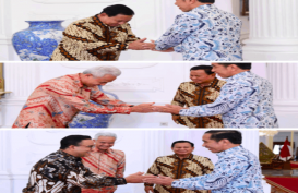 Prabowo, Ganjar, dan Anies Salaman dengan Jokowi, Cuma Gestur Anies yang Viral