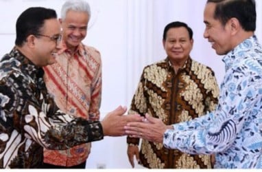 Tak Menunduk, Gesture Anies saat Makan Siang Bareng Jokowi Disorot