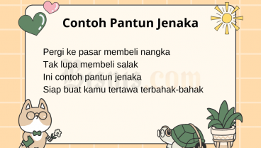 34 Contoh Pantun Jenaka 4 Baris, Struktur, dan Maknanya