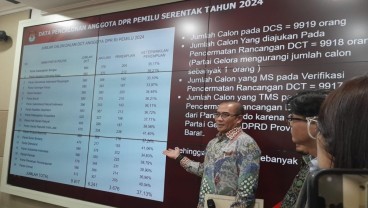 KPU Tetapkan 9.917 DCT Anggota DPR Pemilu 2024