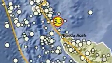 Breaking News! Gempa 5,3 Magnitudo Guncang Aceh