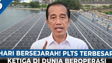 Jokowi Senang, PLTS Terbesar di Asia Tenggara Beroperasi