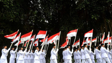Kirab Merah Putih di Bali