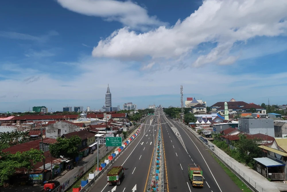 Illustration - PT Nusantara Infrastruktur Tbk's (META) toll road./Bisnis/Doc. META