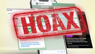 Masyarakat Masih Rentan dengan Informasi Hoax Terkait Pinjol