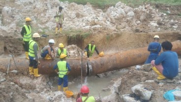 Hujan Deras Sebabkan Pipa Air Bersih di Batam Kembali Rusak