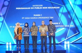 Jasa Marga Sabet Predikat Juara 1 Kategori Perusahaan Go Publik Non Keuangan