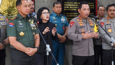 Bahas Pemilu 2024, Panglima TNI Agus Kunjungi Kapolri Listyo Sigit di Mabes Polri