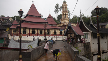 Banjir Bandang Landa Desa Terindah di Dunia di Pariangan Sumbar
