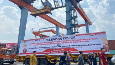 Karantina Lepas Ekspor Komoditas Asal Sumsel Senilai Rp153,3 Miliar
