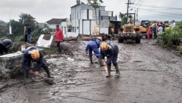 Hujan Picu Banjir di Dusun Junggo Kota Batu