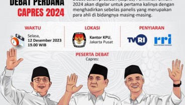 Rundown, Jadwal dan Tema Debat Capres 2024 Perdana Malam Ini di KPU