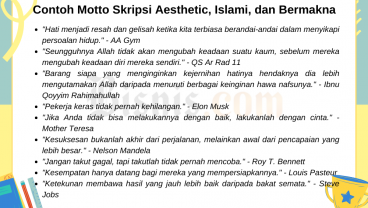 80 Contoh Motto Skripsi Aesthetic, Islami, Menginspirasi dan Bermakna