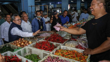 Kunjungan Kerja Menteri Perdagangan di Pasar Bulu Semarang