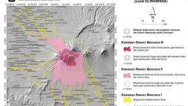 Aktivitas Vulkanik Gunung Raung Meningkat, Status Waspada