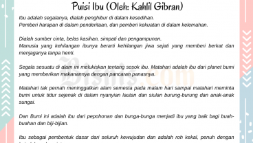 7 Puisi Hari Ibu yang Menyentuh Hati dari Penyair Terkenal