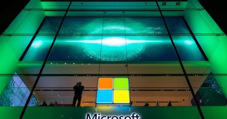 Logo Microsoft/ Bloomberg