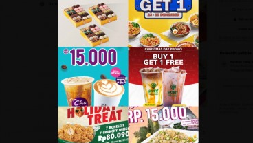 Serbu! Daftar Promo dan Diskon Makanan & Minuman saat Hari Natal (25/12)