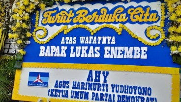 Lukas Enembe Meninggal, AHY Kirim Karangan Bunga Duka Cita