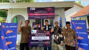 MTXL Axiata Bangun Sarana Air Bersih di Brebes