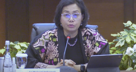 Menteri Keuangan Sri Mulyani memaparkan kinerja APBN Kita edisi Januari 2024. Dok Youtube Kemenkeu RI