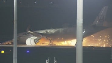 Kronologi Pesawat Japan Airlines A350 Terbakar di Bandara Haneda Tokyo, 5 Orang Hilang