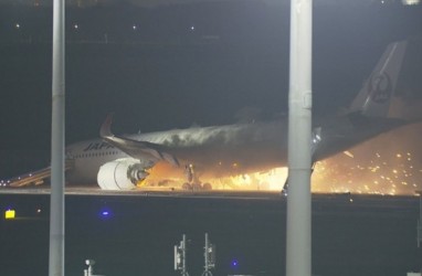 Kronologi Pesawat Japan Airlines A350 Terbakar di Bandara Haneda Tokyo, 5 Orang Hilang