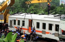 Evakuasi KA Anjlok di Tanggulangin Sidoarjo Selesai, Jalur Dilalui dengan Pengawasan