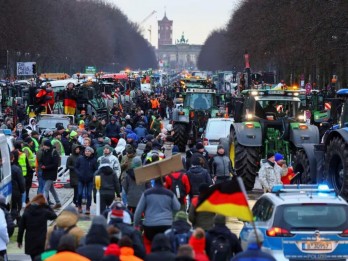 Aksi Protes Rencana Kenaikan Pajak Petani Jerman Terus Berlanjut
