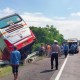 Bus Harapan Jaya Kecelakaan di Tol Mojokerto, Ada Korban Luka-luka